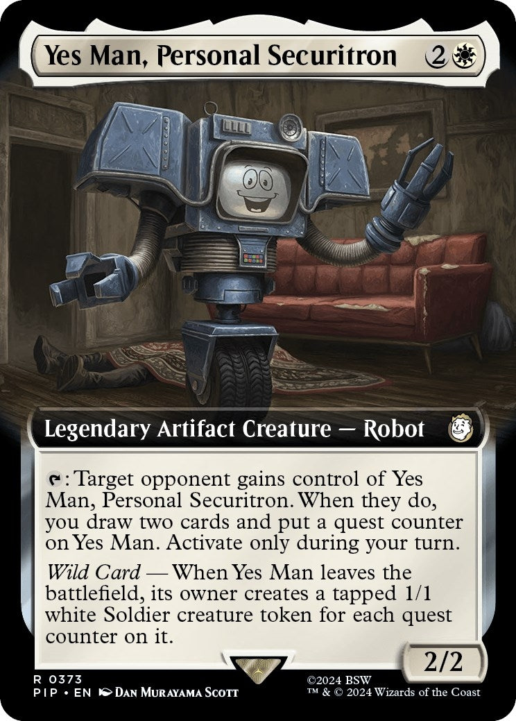 Yes Man, Personal Securitron (Extended Art) (373) (Universes Beyond: Fallout)
