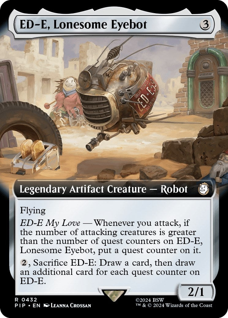 ED-E, Lonesome Eyebot (Extended Art) (432) (Universes Beyond: Fallout)