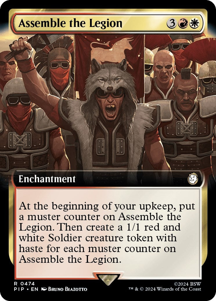 Assemble the Legion (Extended Art) (474) (Universes Beyond: Fallout)