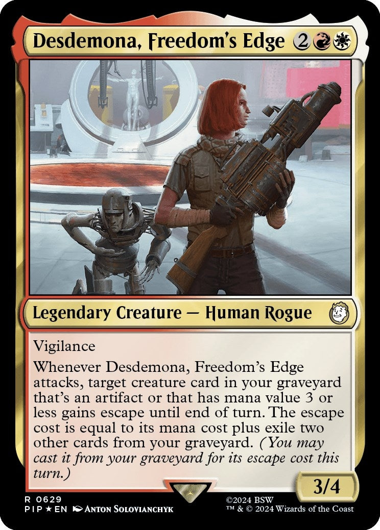 Desdemona, Freedom's Edge (Surge Foil) (629) (Universes Beyond: Fallout)
