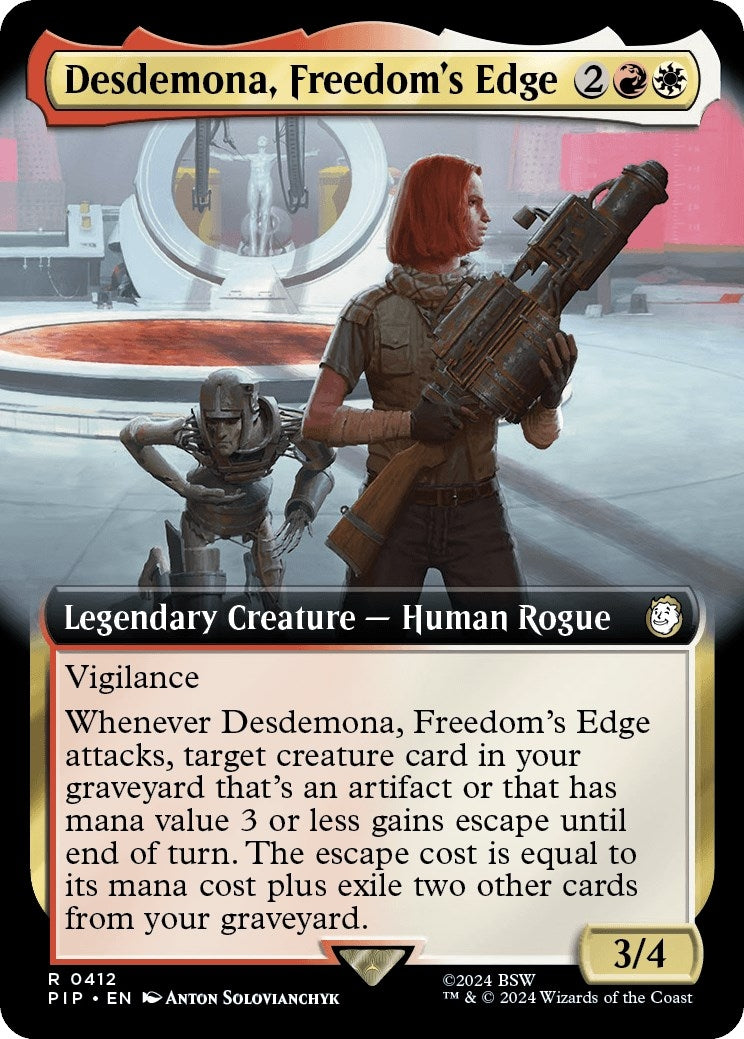 Desdemona, Freedom's Edge (Extended Art) (412) (Universes Beyond: Fallout)