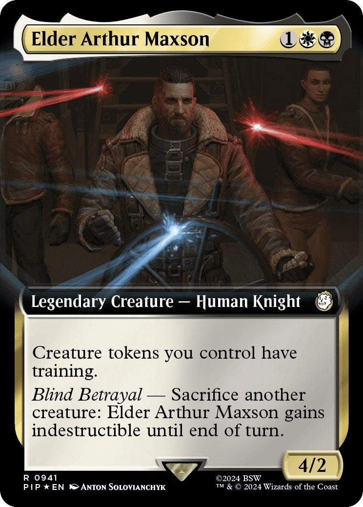Elder Arthur Maxson (Extended Art) (Surge Foil) (941) (Universes Beyond: Fallout)