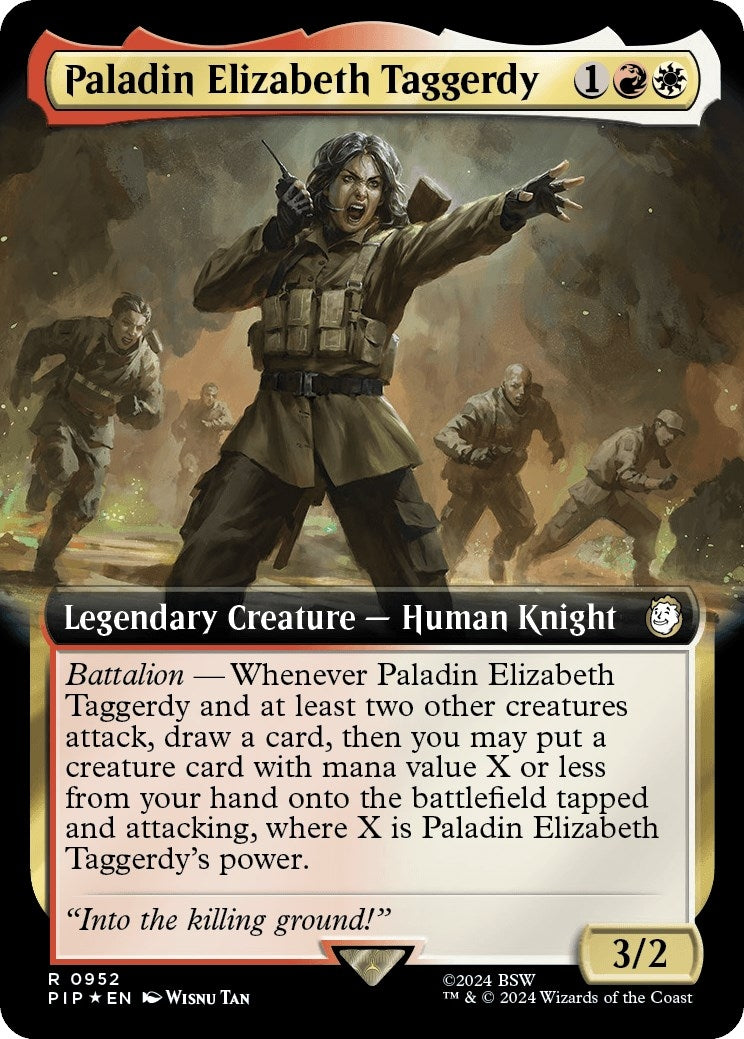 Paladin Elizabeth Taggerdy (Extended Art) (Surge Foil) (952) (Universes Beyond: Fallout)