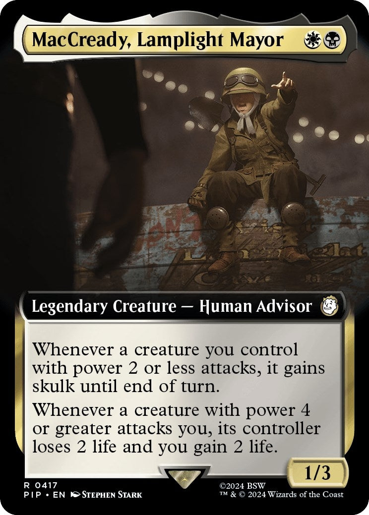 MacCready, Lamplight Mayor (Extended Art) (417) (Universes Beyond: Fallout)