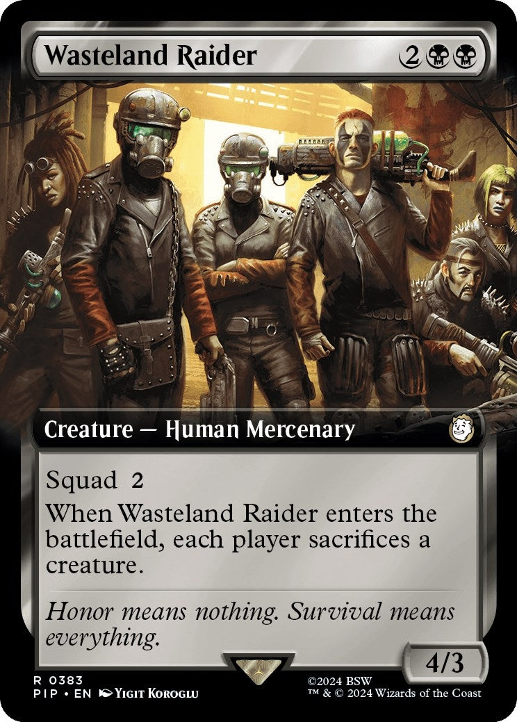 Image for Wasteland Raider (Extended Art) (383) - Magic: The Gathering