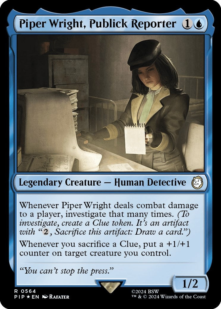 Piper Wright, Publick Reporter (Surge Foil) (564) (Universes Beyond: Fallout)