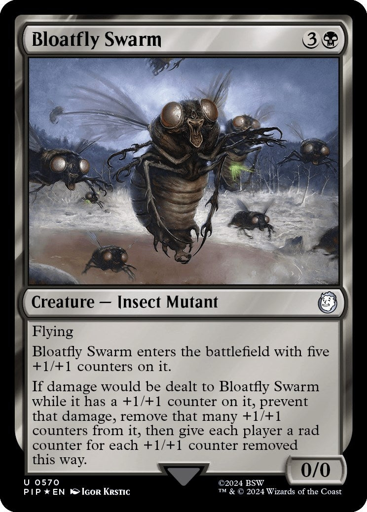Bloatfly Swarm (Surge Foil) (570) (Universes Beyond: Fallout)