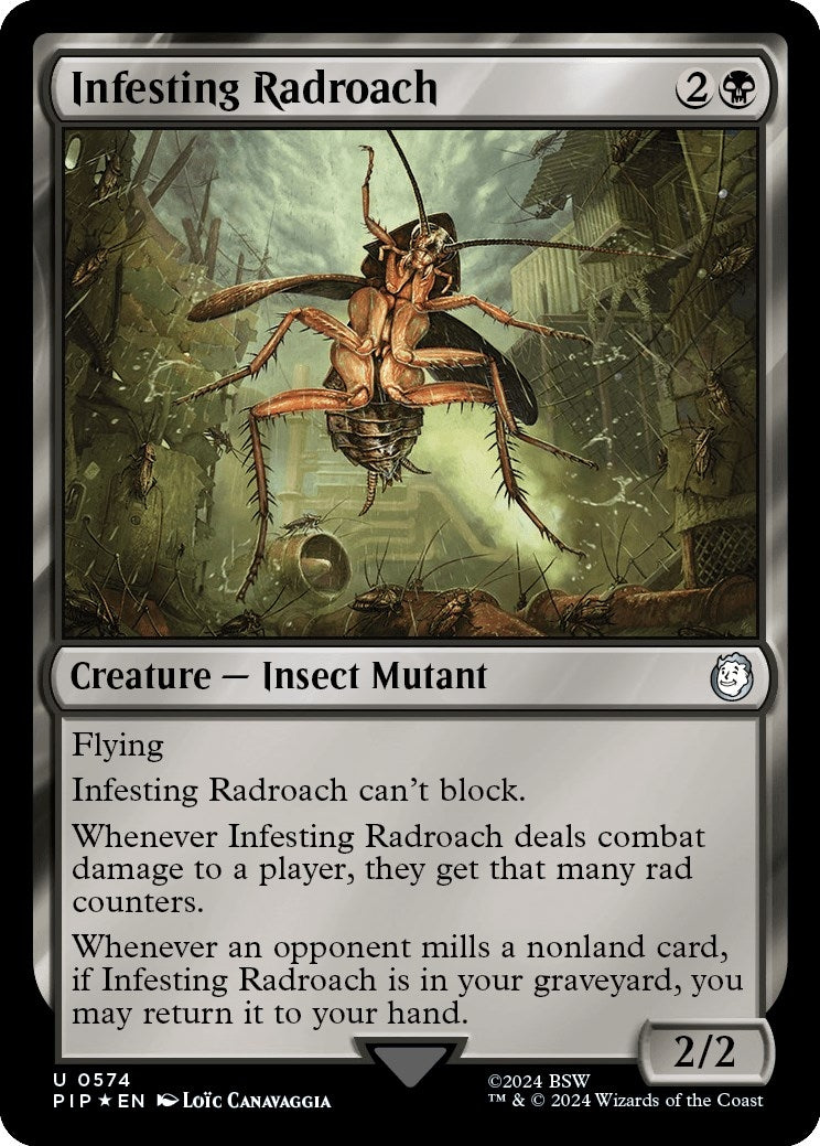 Infesting Radroach (Surge Foil) (574) (Universes Beyond: Fallout)