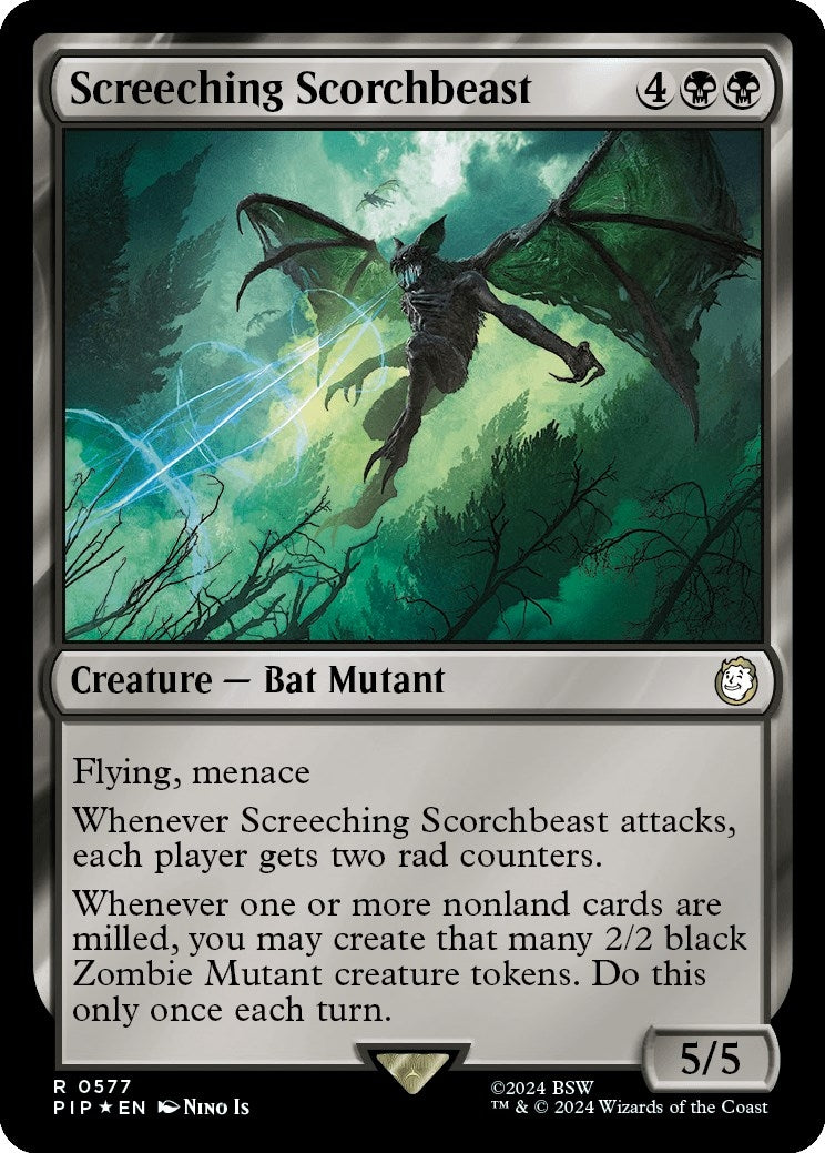 Screeching Scorchbeast (Surge Foil) (577) (Universes Beyond: Fallout)