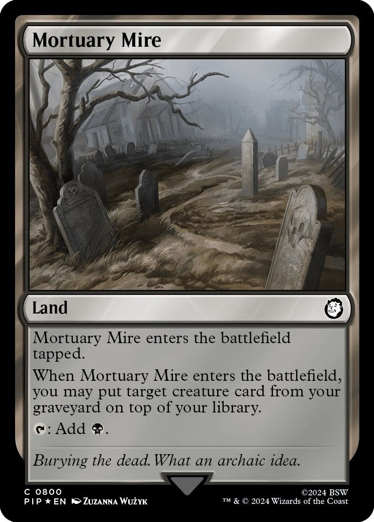 Image for Mortuary Mire (Surge Foil) (800) (Universes Beyond: Fallout) - Magic: The Gathering