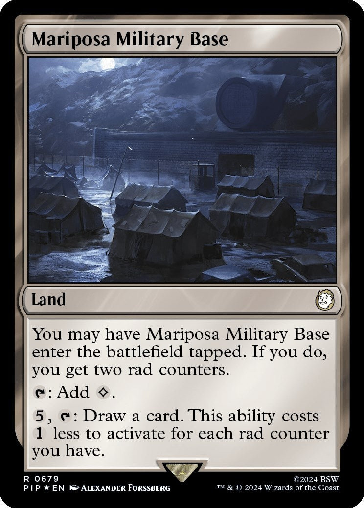Mariposa Military Base (Surge Foil) (679) (Universes Beyond: Fallout)