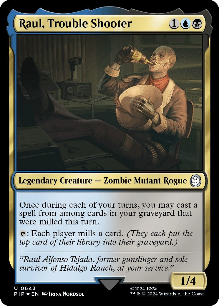 Raul, Trouble Shooter (Surge Foil) (643) (Universes Beyond: Fallout)