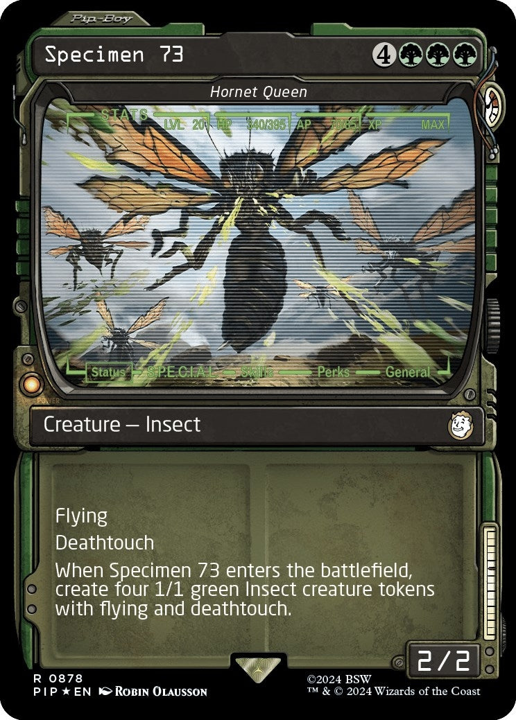 Specimen 73 - Hornet Queen (Showcase) (Surge Foil) (878) (Universes Beyond: Fallout)
