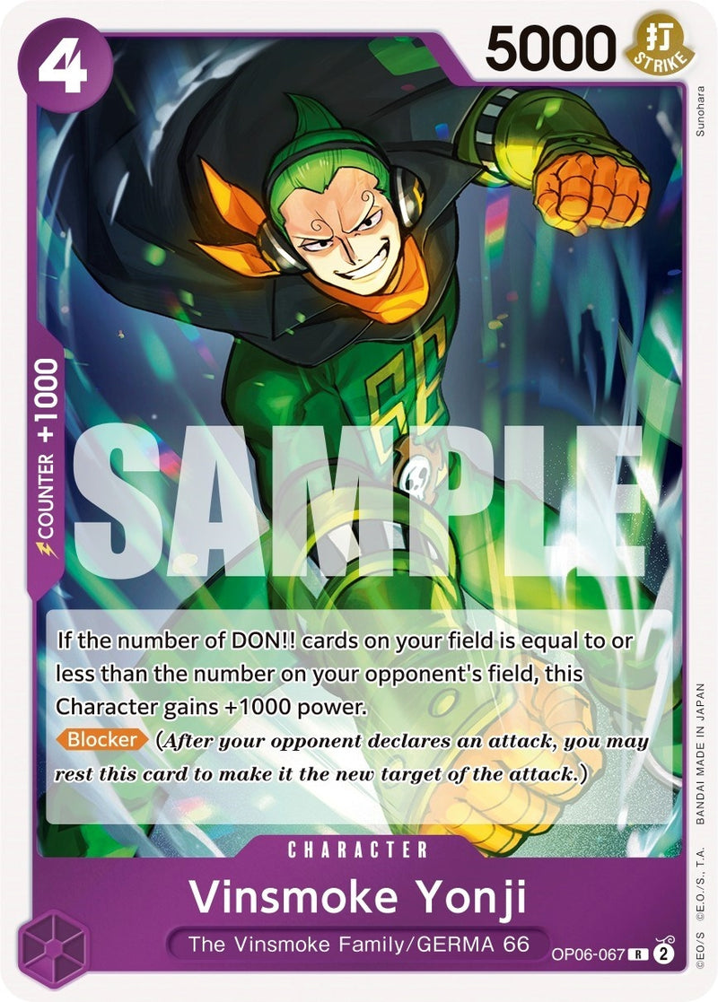 Image for Vinsmoke Yonji (067) (OP06-067) (Wings of the Captain) - One Piece Card Game