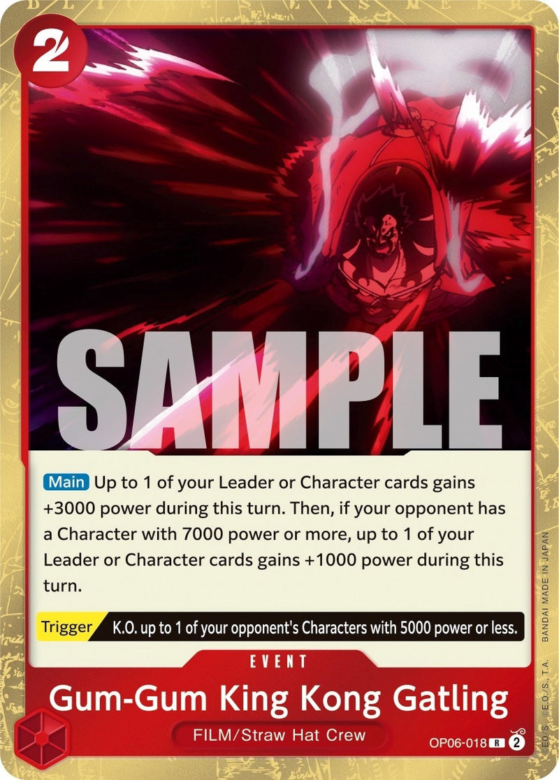 Gum-Gum King Kong Gatling (OP06-018) (Wings of the Captain)