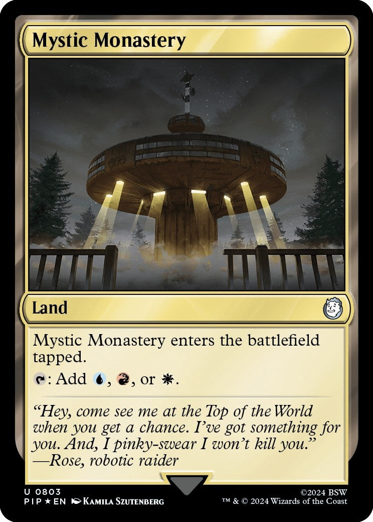 Mystic Monastery (Surge Foil) (803) (Universes Beyond: Fallout)