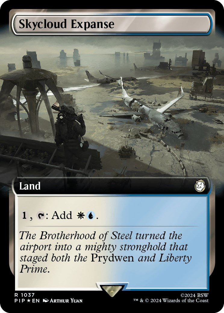 Skycloud Expanse (Extended Art) (Surge Foil) (1037) (Universes Beyond: Fallout)