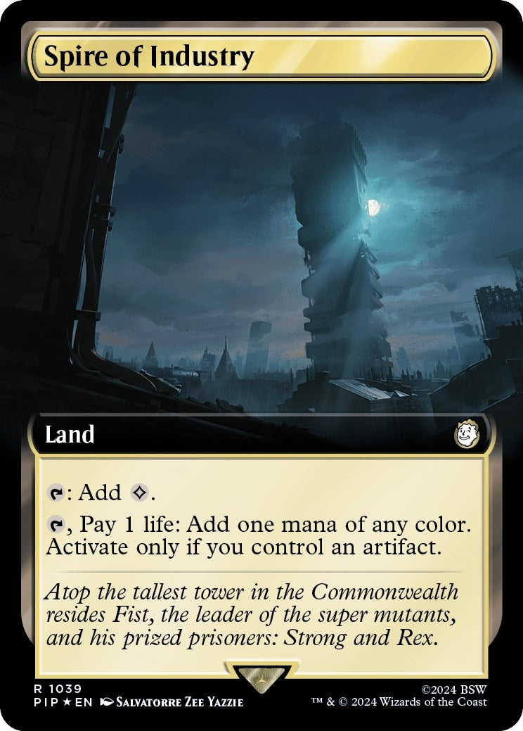 Spire of Industry (Extended Art) (Surge Foil) (1039) (Universes Beyond: Fallout)