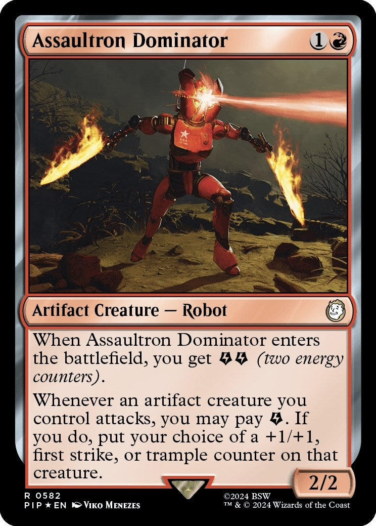 Assaultron Dominator (Surge Foil) (582) (Universes Beyond: Fallout)