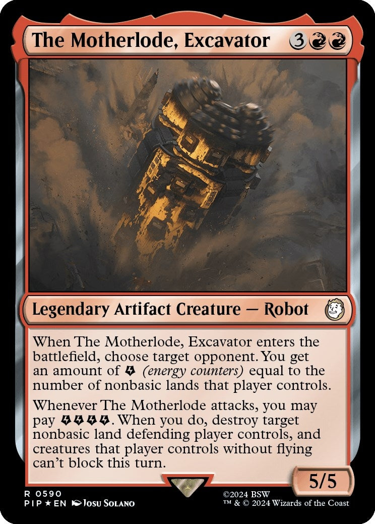 The Motherlode, Excavator (Surge Foil) (590) (Universes Beyond: Fallout)
