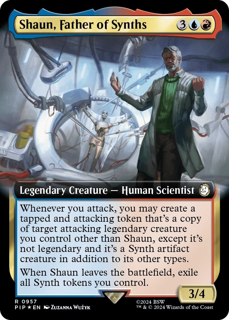 Shaun, Father of Synths (Extended Art) (Surge Foil) (957) (Universes Beyond: Fallout)