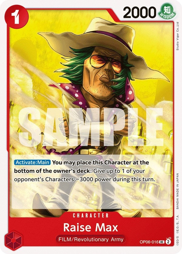 Image for Raise Max (OP06-016) (Wings of the Captain) - One Piece Card Game