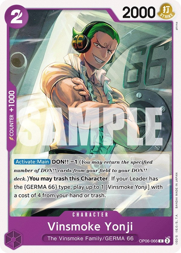 Vinsmoke Yonji (066) (OP06-066) (Wings of the Captain)