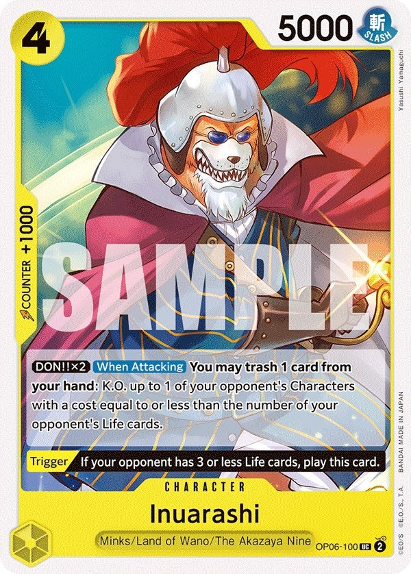 Image for Inuarashi (OP06-100) (Wings of the Captain) - One Piece Card Game