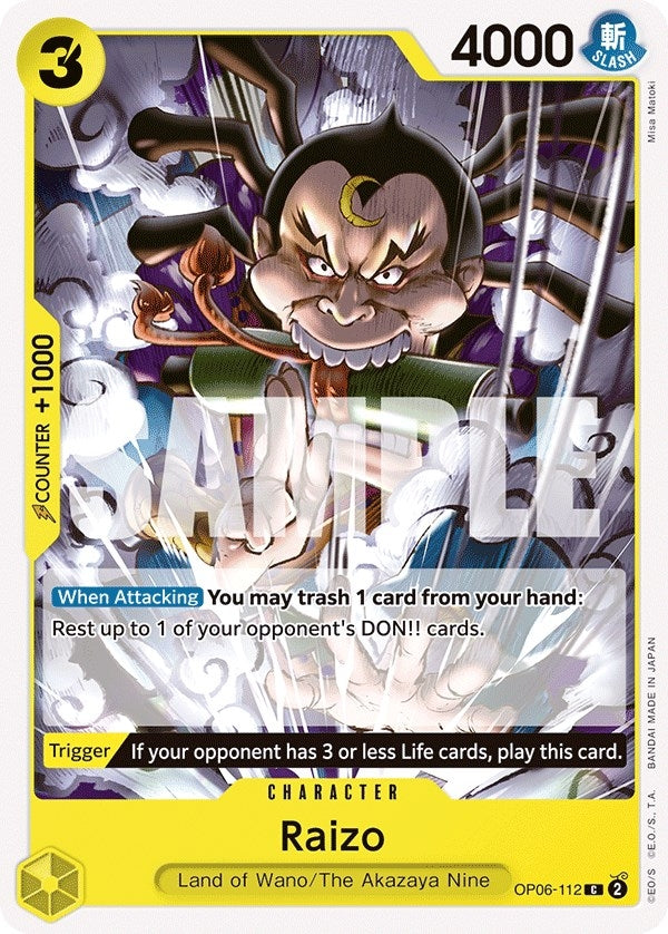 Raizo (OP06-112) (Wings of the Captain)