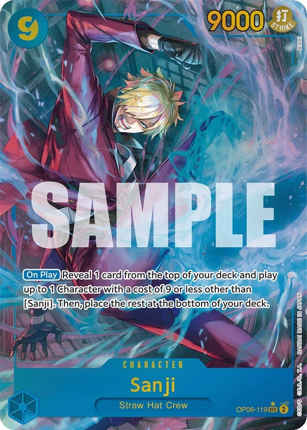 Image for Sanji (Alternate Art) (OP06-119) (Wings of the Captain) - One Piece Card Game