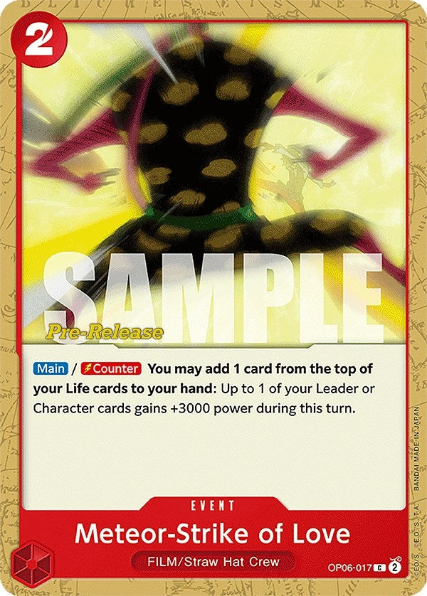 Meteor-Strike of Love (OP06-017) (Wings of the Captain Pre-Release Cards)