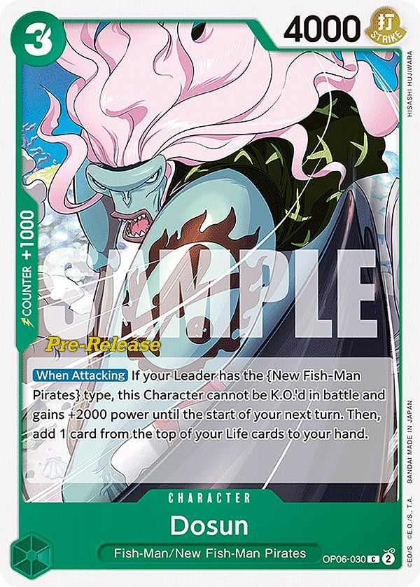 Image for Dosun (OP06-030) (Wings of the Captain Pre-Release Cards) - One Piece Card Game