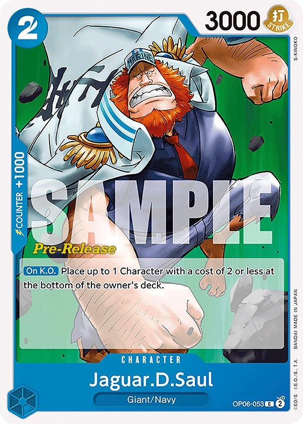 Image for Jaguar.D.Saul (OP06-053) (Wings of the Captain Pre-Release Cards) - One Piece Card Game