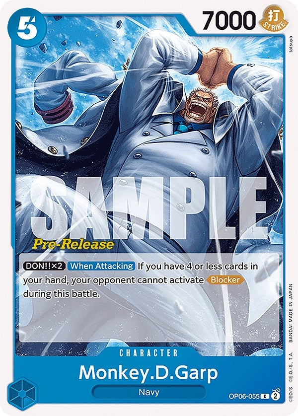 Image for Monkey.D.Garp (OP06-055) (Wings of the Captain Pre-Release Cards) - One Piece Card Game