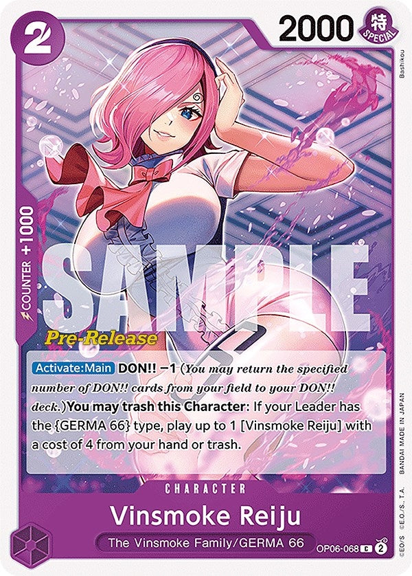 Image for Vinsmoke Reiju (068) (OP06-068) (Wings of the Captain Pre-Release Cards) - One Piece Card Game