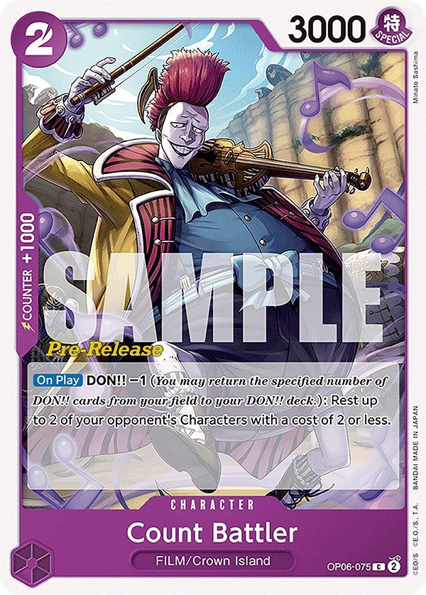 Count Battler (OP06-075) (Wings of the Captain Pre-Release Cards)