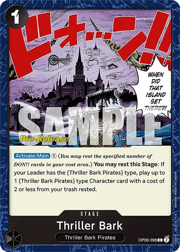 Thriller Bark (OP06-098) (Wings of the Captain Pre-Release Cards)