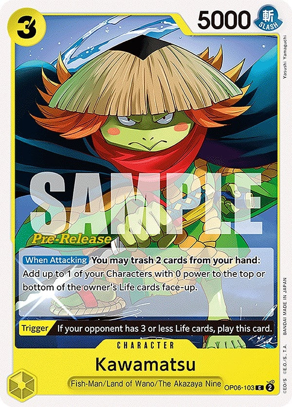 Kawamatsu (OP06-103) (Wings of the Captain Pre-Release Cards)