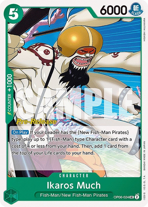Ikaros Much (OP06-024) (Wings of the Captain Pre-Release Cards)