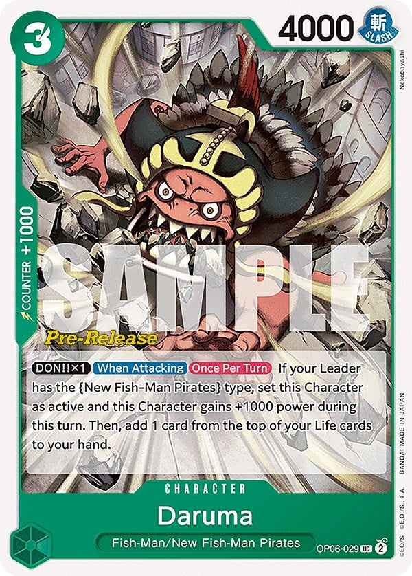 Daruma (OP06-029) (Wings of the Captain Pre-Release Cards)