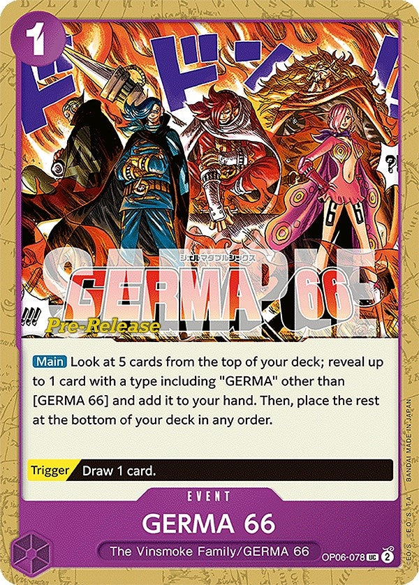 GERMA 66 (OP06-078) (Wings of the Captain Pre-Release Cards)