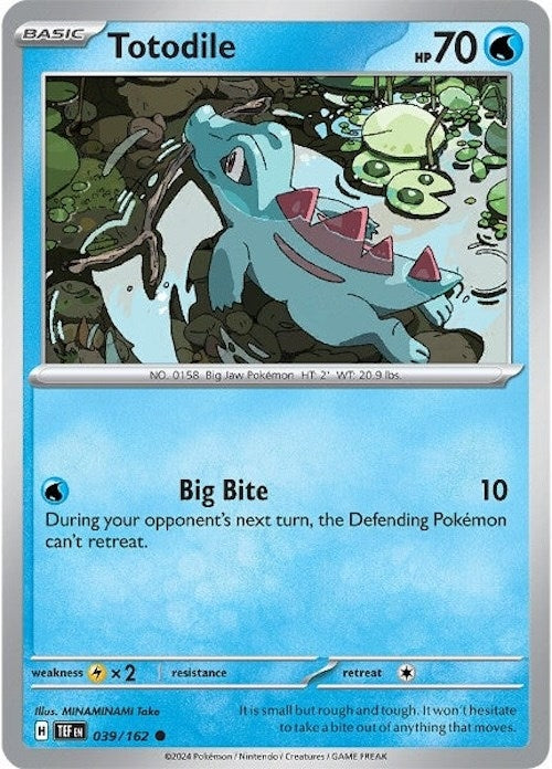 Image for Totodile (039/162) (SV05: Temporal Forces) - Pokemon