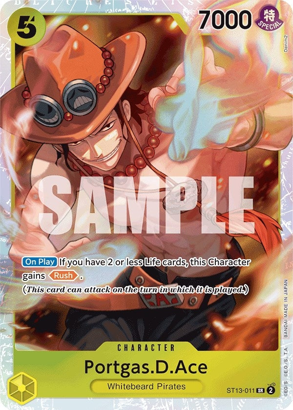 Image for Portgas.D.Ace (011) (ST13-011) (Ultra Deck: The Three Brothers) - One Piece Card Game