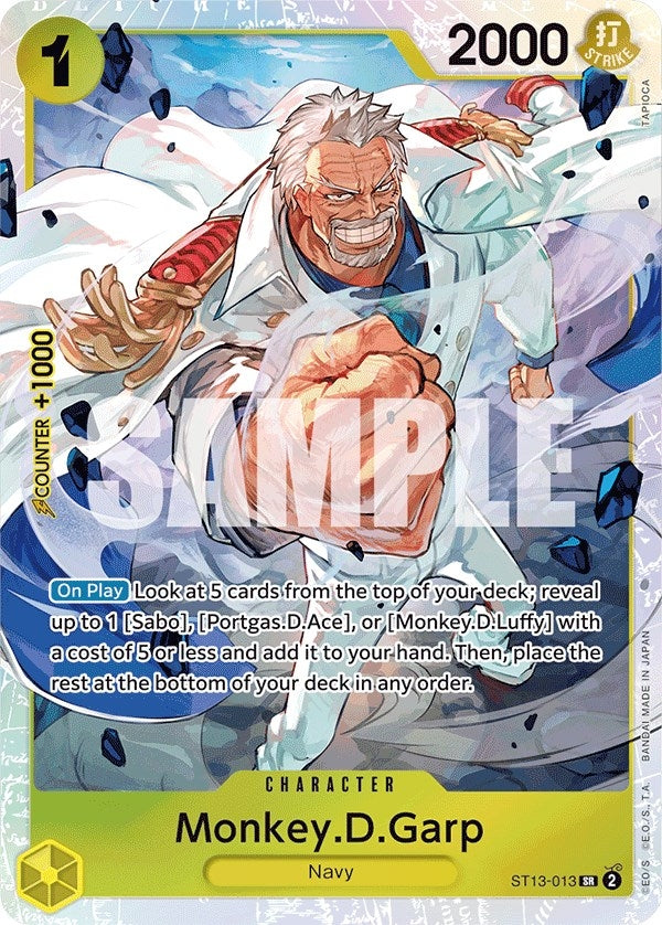 Image for Monkey.D.Garp (ST13-013) (Ultra Deck: The Three Brothers) - One Piece Card Game