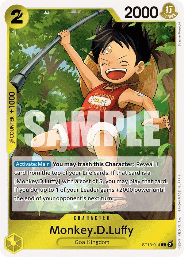 Image for Monkey.D.Luffy (014) (ST13-014) (Ultra Deck: The Three Brothers) - One Piece Card Game