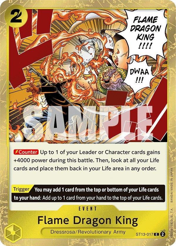 Image for Flame Dragon King (ST13-017) (Ultra Deck: The Three Brothers) - One Piece Card Game