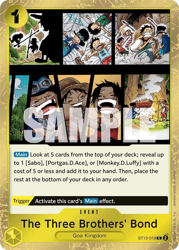 Image for The Three Brothers' Bond (ST13-019) (Ultra Deck: The Three Brothers) - One Piece Card Game