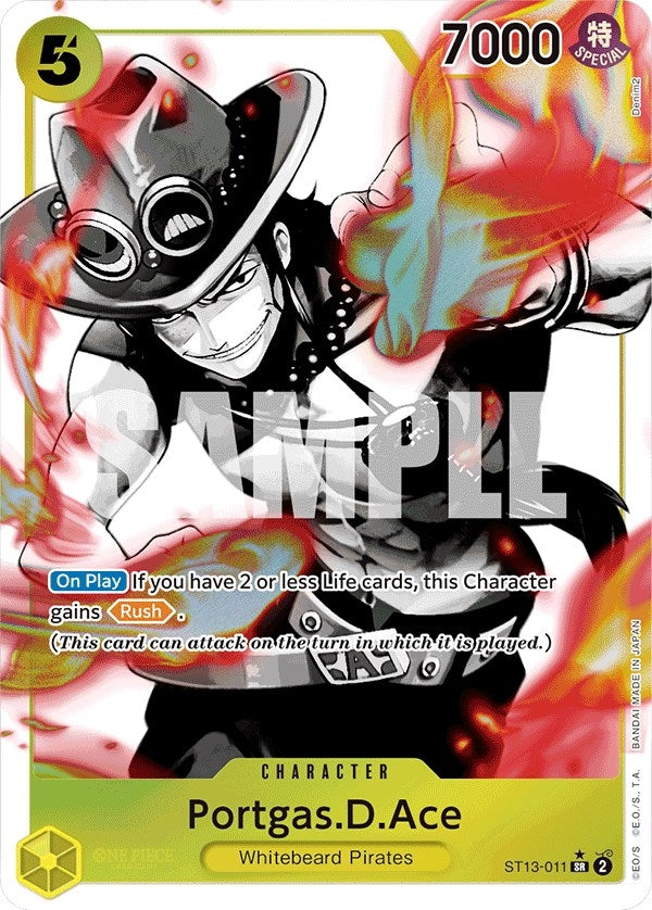 Image for Portgas.D.Ace (011) (Parallel) (ST13-011) (Ultra Deck: The Three Brothers) - One Piece Card Game