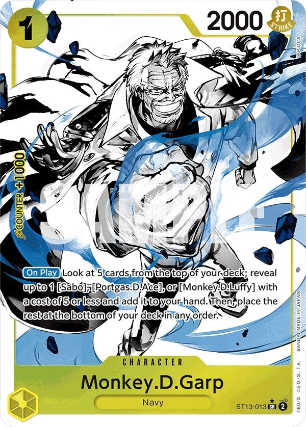 Image for Monkey.D.Garp (Parallel) (ST13-013) (Ultra Deck: The Three Brothers) - One Piece Card Game