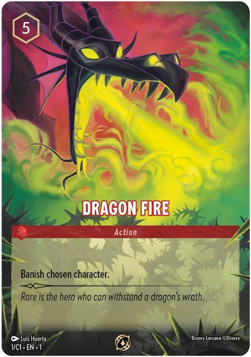 Dragon Fire (1) (Disney Lorcana Promo Cards)